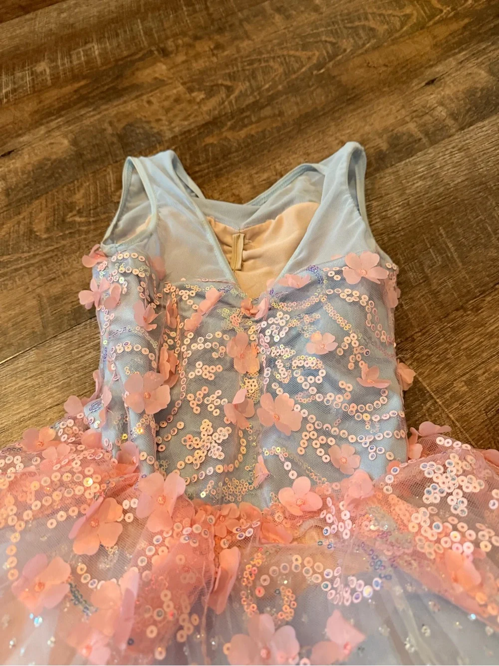 Weissman Girls Dance Costume Tutu Dress Sequin Floral Ballet Recital SC